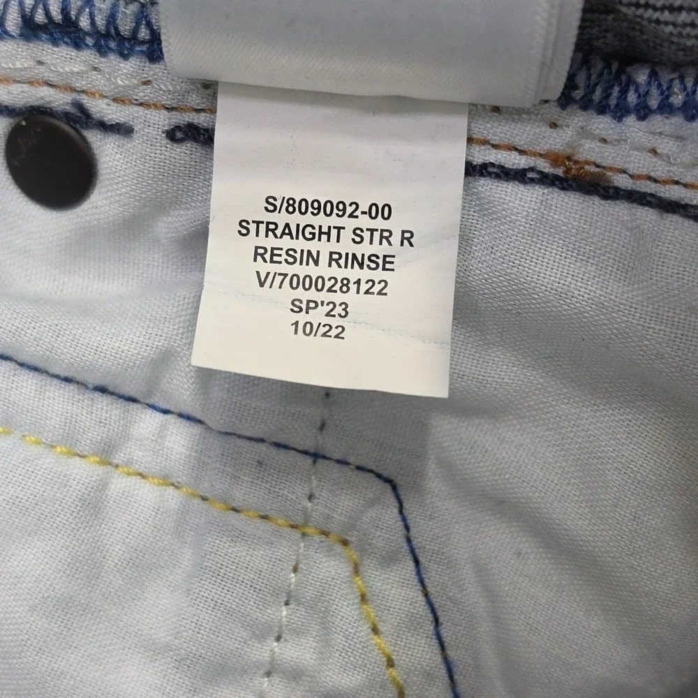 GAP GapFlex Straight Jeans Mens Blue Dark Wash Denim Size 28x30 Stretch Classic - Picture 9 of 16